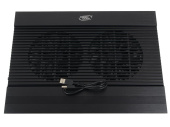 Подставка для ноутбука Deepcool N8 (DP-N24N-N8BK) 17" 380x278x55мм 25дБ 3xUSB 2x 140ммFAN 1244г алюминий черный от магазина РЭССИ