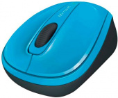 Мышь Microsoft Wireless Mobile Mouse 3500 Cyan Blue голубой оптическая (1000dpi) беспроводная USB для ноутбука (2but) от магазина РЭССИ