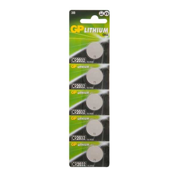 Батарейка дисковая литиевая GP Lithium CR2032 от магазина РЭССИ