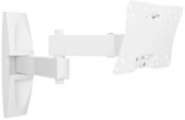 Кронштейн для телевизора Holder LCDS-5064 белый 10"-32" макс.30кг настенный поворотно-выдвижной и наклонный от магазина РЭССИ