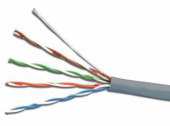 Кабель сетевой UTP 4 пары cat5E solid 0.40мм CCA 305м серый от магазина РЭССИ