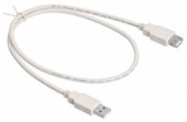 Кабель-удлинитель Buro USB2.0-AM-AF-0,75M USB A(m) USB A(f) 0.75м белый от магазина РЭССИ