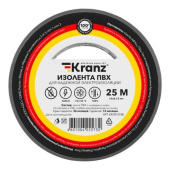Изолента ПВХ KRANZ 013х15 мм 25 м серая KR-09-2108 от магазина РЭССИ