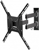 Кронштейн для телевизора Kromax OPTIMA-404 черный 15"-55" макс.35кг настенный поворотно-выдвижной и наклонный от магазина РЭССИ