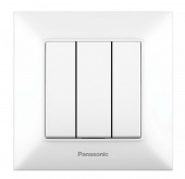 Выключатель Panasonic Arkedia Slim скрыт. 3кл. IP20 белый (упак.:1шт) (WNTC00152WH-RU) от магазина РЭССИ