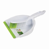 Совок для мусора со щеткой-сметкой ЛЮБАША пластик резиновая кромка 603615 от магазина РЭССИ