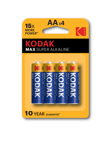 Батарейка Kodak LR6-4BL MAX SUPER Alkaline [KAA-4] (80/400/17600) от магазина РЭССИ