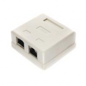 Розетка Cablexpert RJ-45 кат.STP 5e внешняя экранированная 2 портa NAS214 110&Krone от магазина РЭССИ