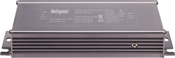 Драйвер 60w ND-P60-IP67-24V от магазина РЭССИ