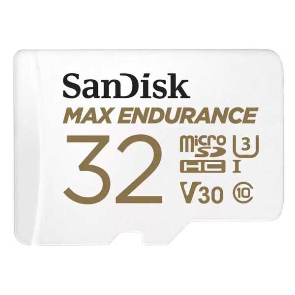 Карта памяти 32GB MicroSD MAX ENDURANCE V30, U3, SDXC, 100 МБ/с, Class 10 + адапер SD от магазина РЭССИ