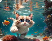 Коврик для мыши Cactus Fish Cat 300x250x3мм (CS-MP-D15M) от магазина РЭССИ