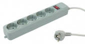 Сетевой фильтр PC Pet AP01006-3-G 3м (5 розеток) серый (пакет ПЭ) от магазина РЭССИ