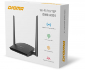 Роутер беспроводной Digma DWR-N301 N300 10/100BASE-TX черный (упак.:1шт) от магазина РЭССИ
