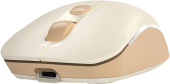Мышь A4Tech Fstyler FB26CS Air бежевый/коричневый оптическая (2000dpi) silent беспроводная BT/Radio USB для ноутбука (4but) от магазина РЭССИ