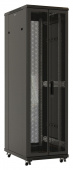 Шкаф серверный Hyperline (TTB-4281-DD-RAL9004) напольный 42U 800x1000мм пер.дв.перфор.2ств. задн.дв.перфор.2-хст. 2 бок.пан. 800кг черный 910мм IP20 сталь от магазина РЭССИ