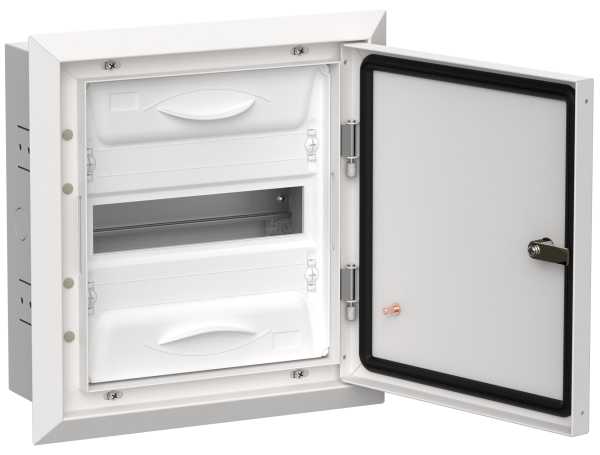 TITAN 5 Корпус металлический ЩРв-12 (1х12) 380х365х130мм IP31 белый (одна дверь) от магазина РЭССИ