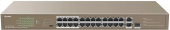 Коммутатор Tenda TEF1126P-24-250W (L2) 24x100Мбит/с 2x1Гбит/с 1SFP 24PoE 230W неуправляемый от магазина РЭССИ