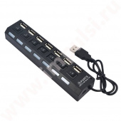 USB HUB 7 порта с кнопками Model:701