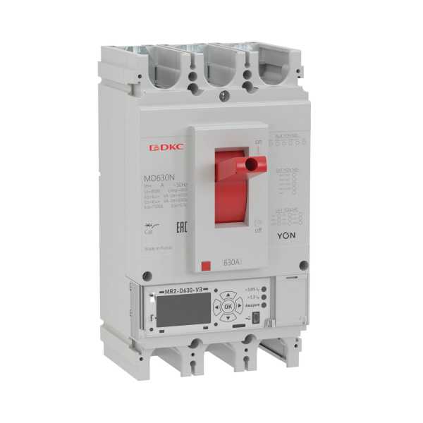 Выключатель автоматический в литом корпусе YON MD630H-MR1 3P 630А 65kA Ir 0.4...1xIn Isd 1.5...10xIn от магазина РЭССИ