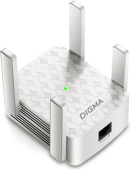 Повторитель беспроводного сигнала Digma D-WR400 AC1200 10/100BASE-TX/Wi-Fi белый от магазина РЭССИ