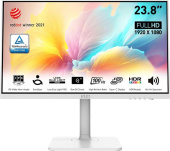 Монитор MSI 23.8" Modern MD2412PW белый IPS LED 1ms 16:9 HDMI M/M матовая HAS Piv 300cd 178гр/178гр 1920x1080 100Hz FreeSync FHD USB 4.65кг от магазина РЭССИ