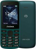 Мобильный телефон Digma A250 Linx 128Mb зеленый моноблок 3G 4G 2Sim 2.4" 240x320 GSM900/1800 GSM1900 microSD max32Gb от магазина РЭССИ