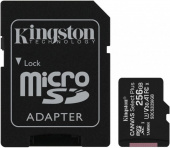 Флеш карта microSDXC 256Gb Kingston SDCS2/256GB Canvas Select Plus + adapter от магазина РЭССИ