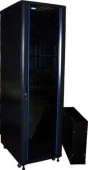 Шкаф коммутационный Lanmaster (TWT-CBB-27U-6X10-G1) напольный 42U 600x1000мм пер.дв.стекл задн.дв.перфор.2-хст. 2 бок.пан. 800кг черный IP20 от магазина РЭССИ