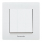 Выключатель Panasonic Karre Plus скрыт. 3кл. IP20 белый (упак.:1шт) (WKTC00152WH-RU) от магазина РЭССИ