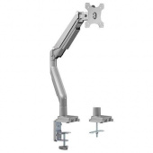 Кронштейн для мониторов Ultramounts UM708 серебристый 17"-32" макс.9кг крепление к столешнице поворот и наклон от магазина РЭССИ