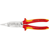 Электромонтажные клещи Knipex VDE 6-в-1 200 мм диэлектрические хром 2К ручки KN-1386200SB от магазина РЭССИ
