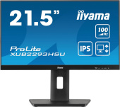 Монитор Iiyama 21.5" ProLite XUB2293HSU-B7 черный IPS LED 16:9 HDMI M/M матовая HAS Piv 300cd 178гр/178гр 1920x1080 100Hz DP FHD USB 3.9кг от магазина РЭССИ