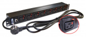 Блок распределения питания Lanmaster TWT-PDU-16A8C9L-3.0 верт.размещ. 8xC19 базовые 16A Schuko 3м от магазина РЭССИ