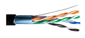 Кабели витая пара: 5e F/UTP 4PR 26AWG CCA (305м)