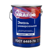 Эмаль KRAFOR ПФ-115 серая 6 кг 4 26063 от магазина РЭССИ