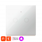 Умный сенсорный беспроводной WIFI выключатель света PS WF-E2 Белый от магазина РЭССИ