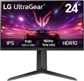 Монитор LG 23.8" UltraWide 24GS65F-B черный IPS LED 16:9 HDMI матовая HAS 300cd 178гр/178гр 1920x1080 180Hz G-Sync FreeSync DP FHD 5.4кг от магазина РЭССИ
