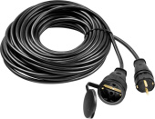 Удлинитель силовой Stayer 55026-20 3x1.5кв.мм 1розет. 20м КГ без катушки черный от магазина РЭССИ