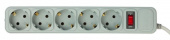 Сетевой фильтр PC Pet AP01006-1.8-G 1.8м (5 розеток) серый (пакет ПЭ) от магазина РЭССИ