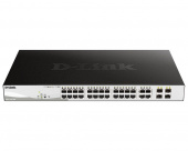 Коммутатор D-Link DGS-1210-28P/F 24G 24PoE 193W управляемый от магазина РЭССИ
