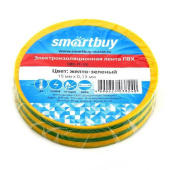 Изолента Smartbuy 0.13х15 мм 10 метров желто-зеленая SBE-IT-15-10-yg от магазина РЭССИ