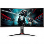 Монитор AOC 34" Gaming CU34G2 черный/красный VA LED 1ms 21:9 HDMI матовая HAS Piv 3000:1 300cd 178гр/178гр 3440x1440 100Hz DP FHD USB 8кг от магазина РЭССИ