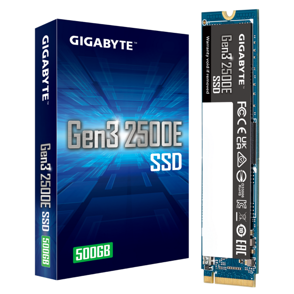 Накопитель SSD M.2 2280 500GB Gen3 2500E, PCIe 3.0x4, NVMe 1.3 от магазина РЭССИ