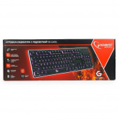 Клавиатура игровая Gembird KB-G400L USB черный металлический корпус 104 клавиши подсветка 3 цвета FN клавиши кабель тканевый 1.8м от магазина РЭССИ