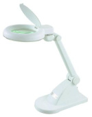 Малая настольная лупа REXANT 3Х + 12Х с подсветкой 31-0242 от магазина РЭССИ