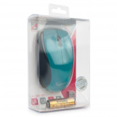 Мышь беспроводная Gembird MUSW-320-B 2.4ГГц голубой 2 кнопки+колесо-кнопка 1000 DPI батарейки в комплекте блистер от магазина РЭССИ