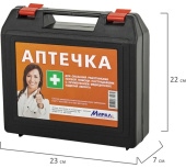 Аптечка первой помощи работникам ОФИСМАГ по приказу №262н МИРАЛ пластиковый кейс ш/к 71285 631417 от магазина РЭССИ