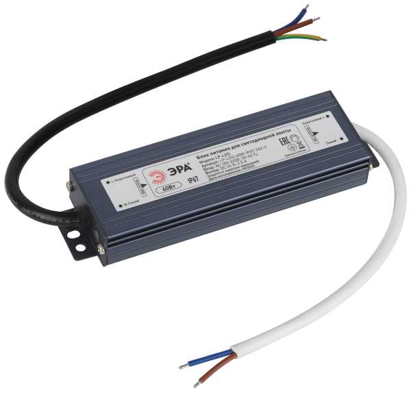 Блок питания (драйвер) для светодиодной ленты 60W 24V IP67 2.5A LP-LED 60W-IP67-24V-S от магазина РЭССИ