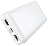 Внешний Аккумулятор Hoco J72A 20000 mAh (10W, 2USB, MicroUSB, Type-C) Белый от магазина РЭССИ