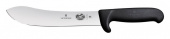 Нож кухонный Victorinox Fibrox Butchers Safety Nose (5.7403.20L) стальной разделочный лезв.200мм прямая заточка черный блистер от магазина РЭССИ